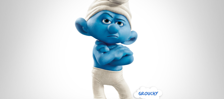 Grouchy The Smurfs 2 wallpaper 720x320