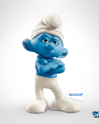 Grouchy The Smurfs 2 - Obrázkek zdarma pro Nokia C2-03