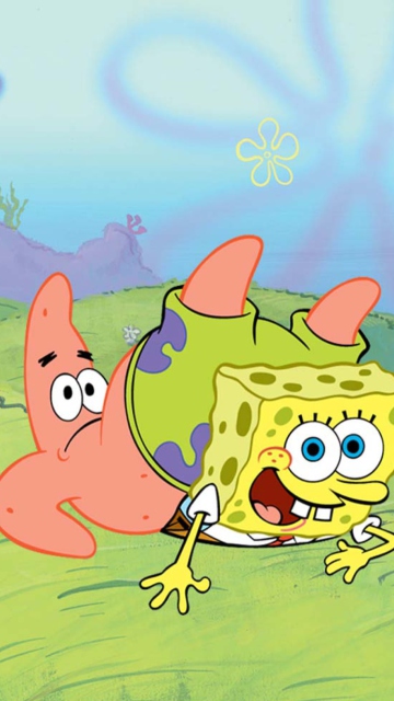 Обои Spongebob And Patrick Star 360x640