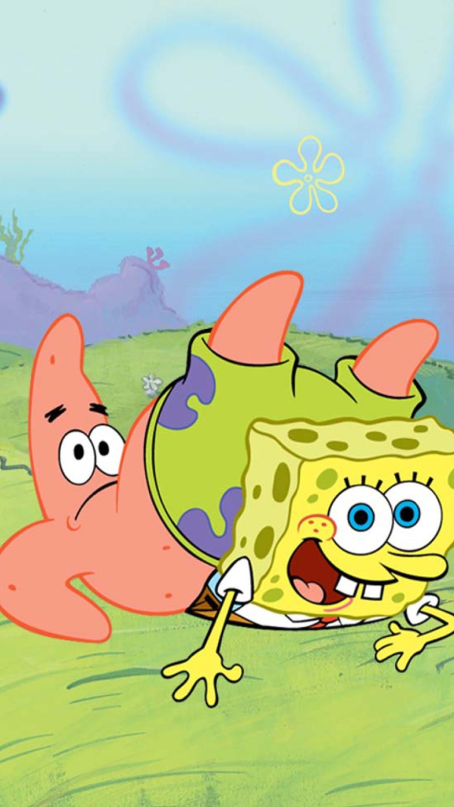 Das Spongebob And Patrick Star Wallpaper 640x1136