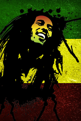 Das Bob Marley Rasta Reggae Culture Wallpaper 320x480