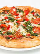 Обои Pizza with spinach 132x176