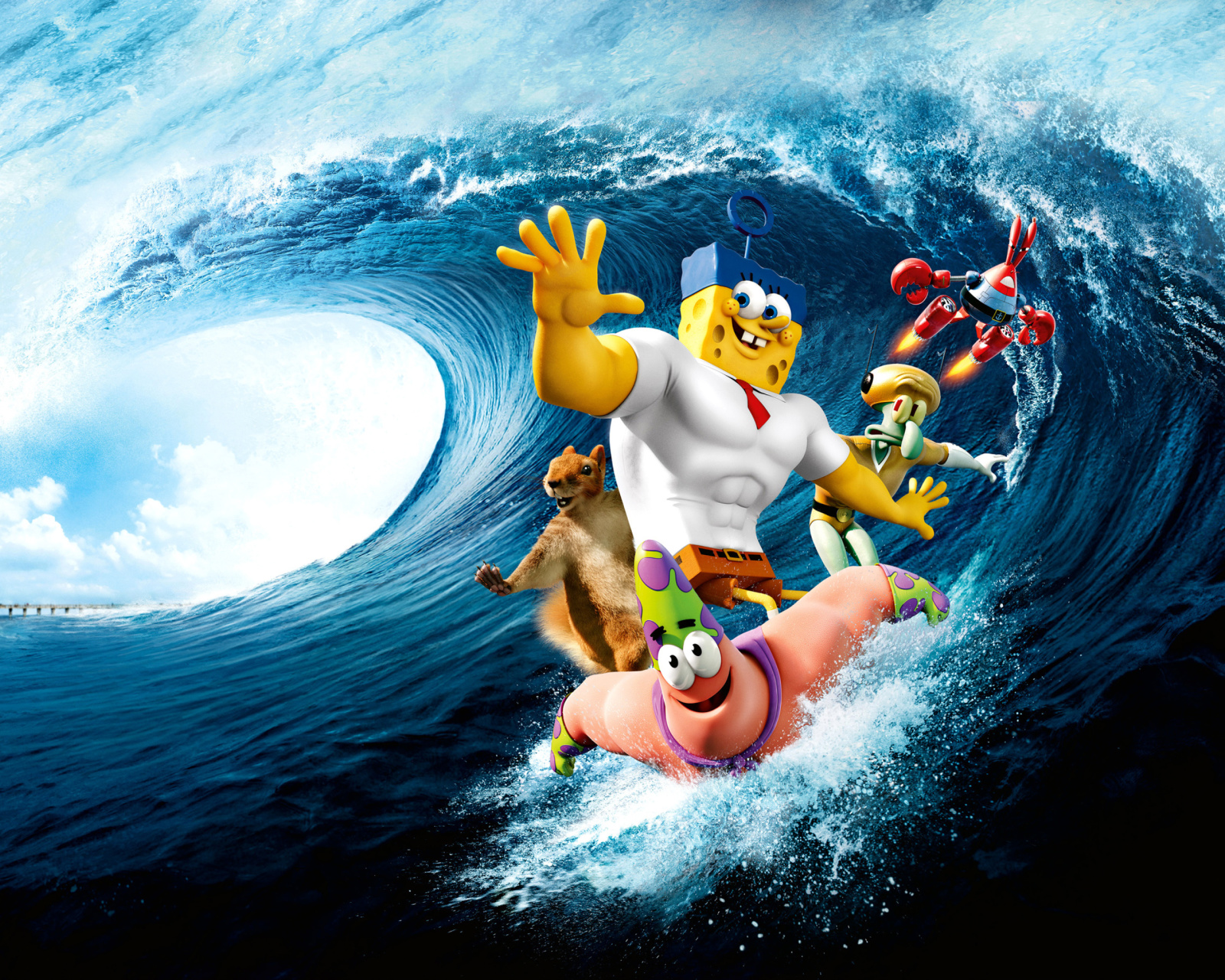 Sfondi The SpongeBob Movie Sponge Out of Water 1600x1280