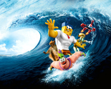 Fondo de pantalla The SpongeBob Movie Sponge Out of Water 220x176