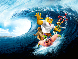 Das The SpongeBob Movie Sponge Out of Water Wallpaper 320x240