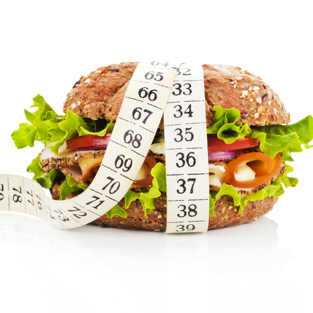 Das Healthy Diet Burger Wallpaper 1024x1024