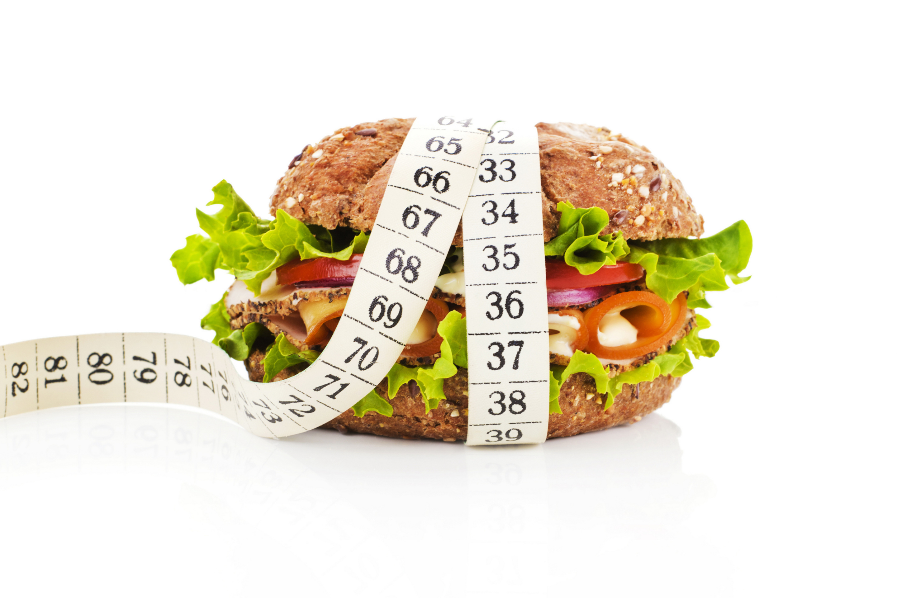 Обои Healthy Diet Burger 2880x1920