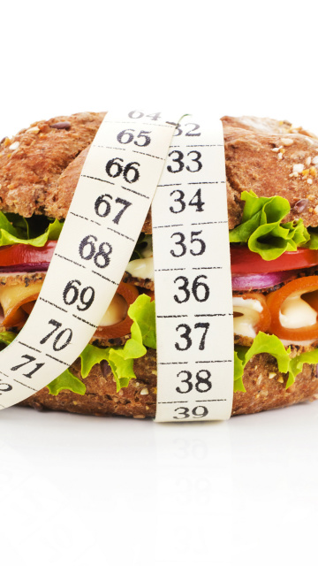 Das Healthy Diet Burger Wallpaper 360x640