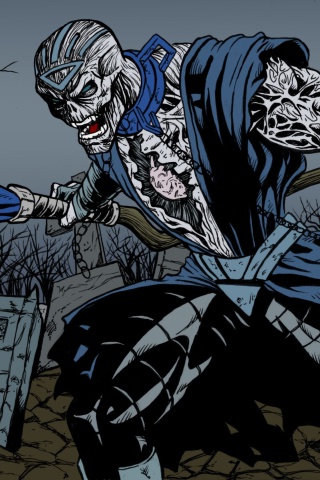 Fondo de pantalla Nekron DC Comics Supervillain 320x480