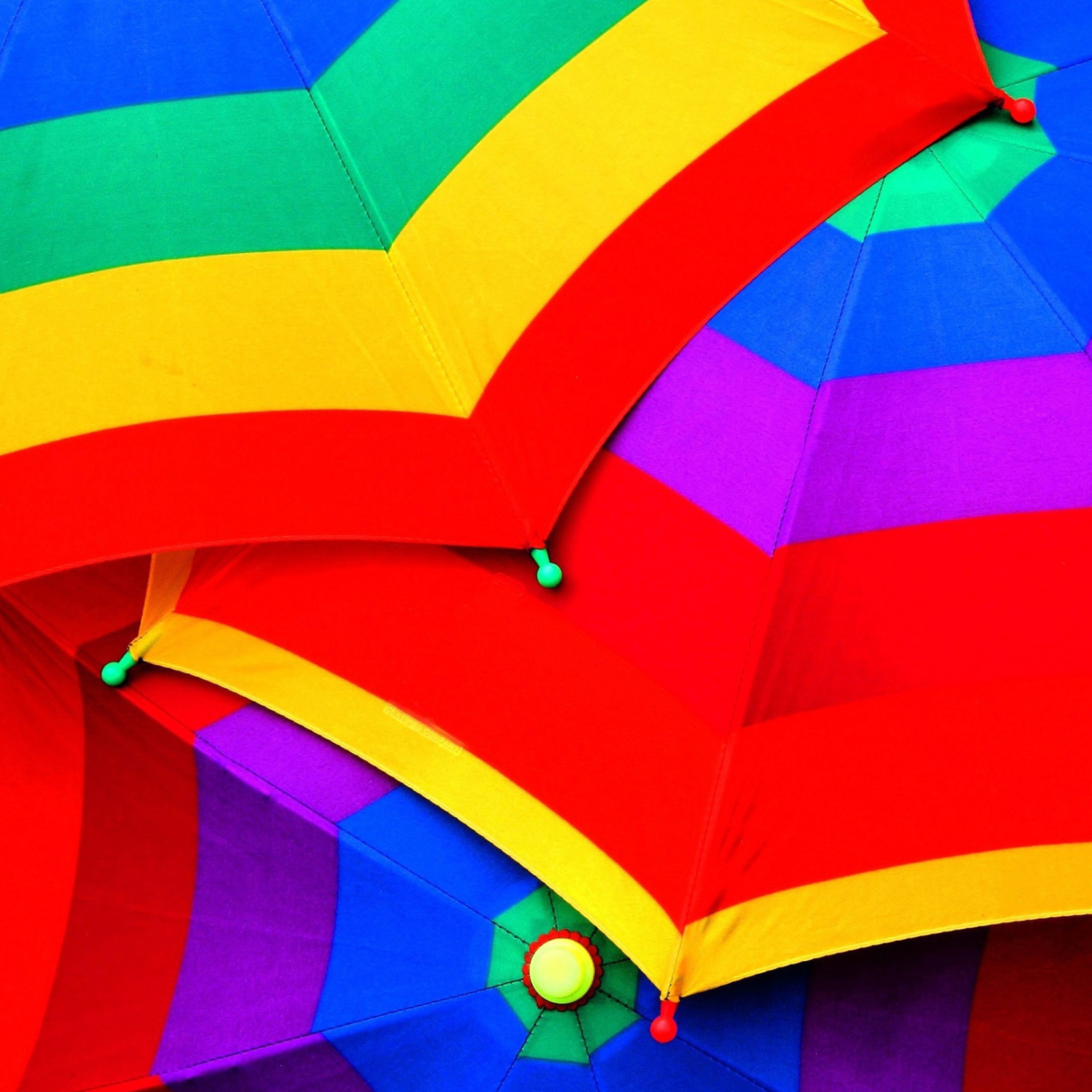 Fondo de pantalla Colourful Umbrella 2048x2048