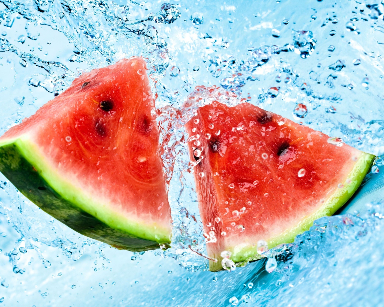 Screenshot №1 pro téma Watermelon In Water 1280x1024