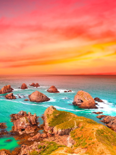 Screenshot №1 pro téma Beautiful Sea Scenery 240x320