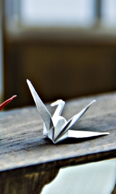Screenshot №1 pro téma Paper Origami Bird 240x400
