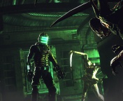 Screenshot №1 pro téma Isaac Clarke in Dead Space battle Necromorphs 176x144