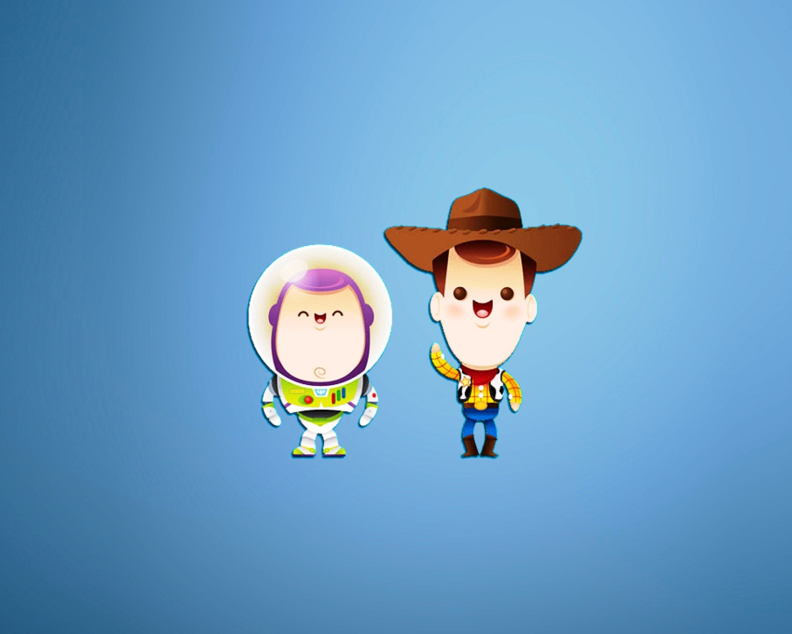Buzz and Woody in Toy Story wallpaper 1600x1280