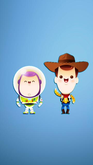 Sfondi Buzz and Woody in Toy Story 360x640