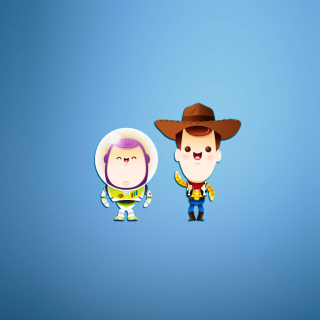 Kostenloses Buzz and Woody in Toy Story Wallpaper für iPad mini