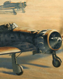 Screenshot №1 pro téma Macchi C.200 - World War II fighter aircraft 128x160