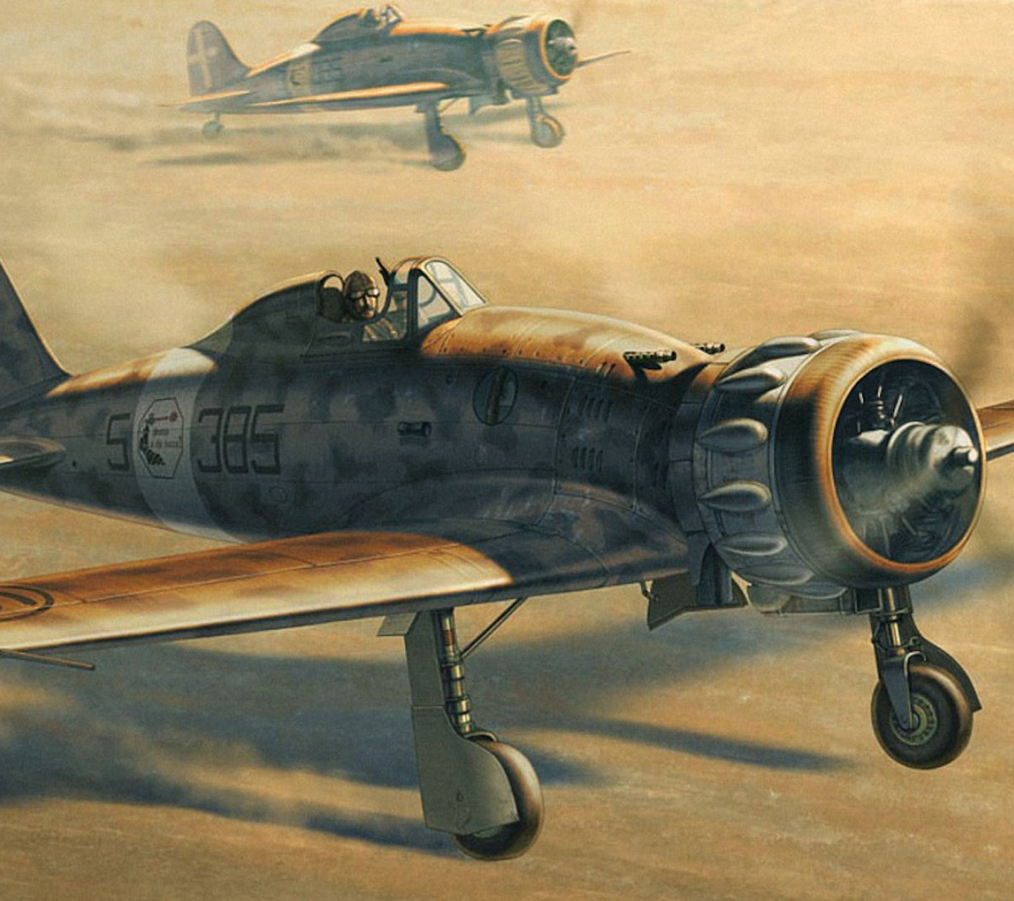 Screenshot №1 pro téma Macchi C.200 - World War II fighter aircraft 1440x1280