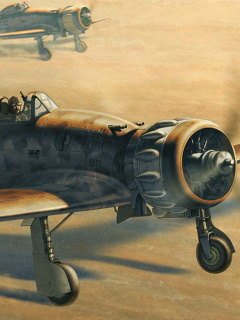 Screenshot №1 pro téma Macchi C.200 - World War II fighter aircraft 240x320