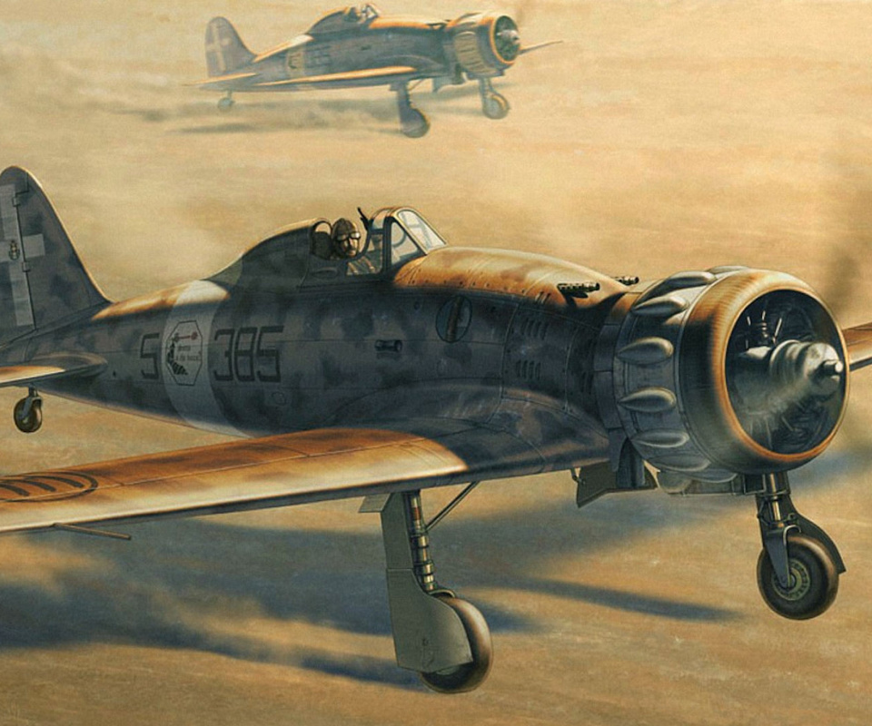 Screenshot №1 pro téma Macchi C.200 - World War II fighter aircraft 960x800