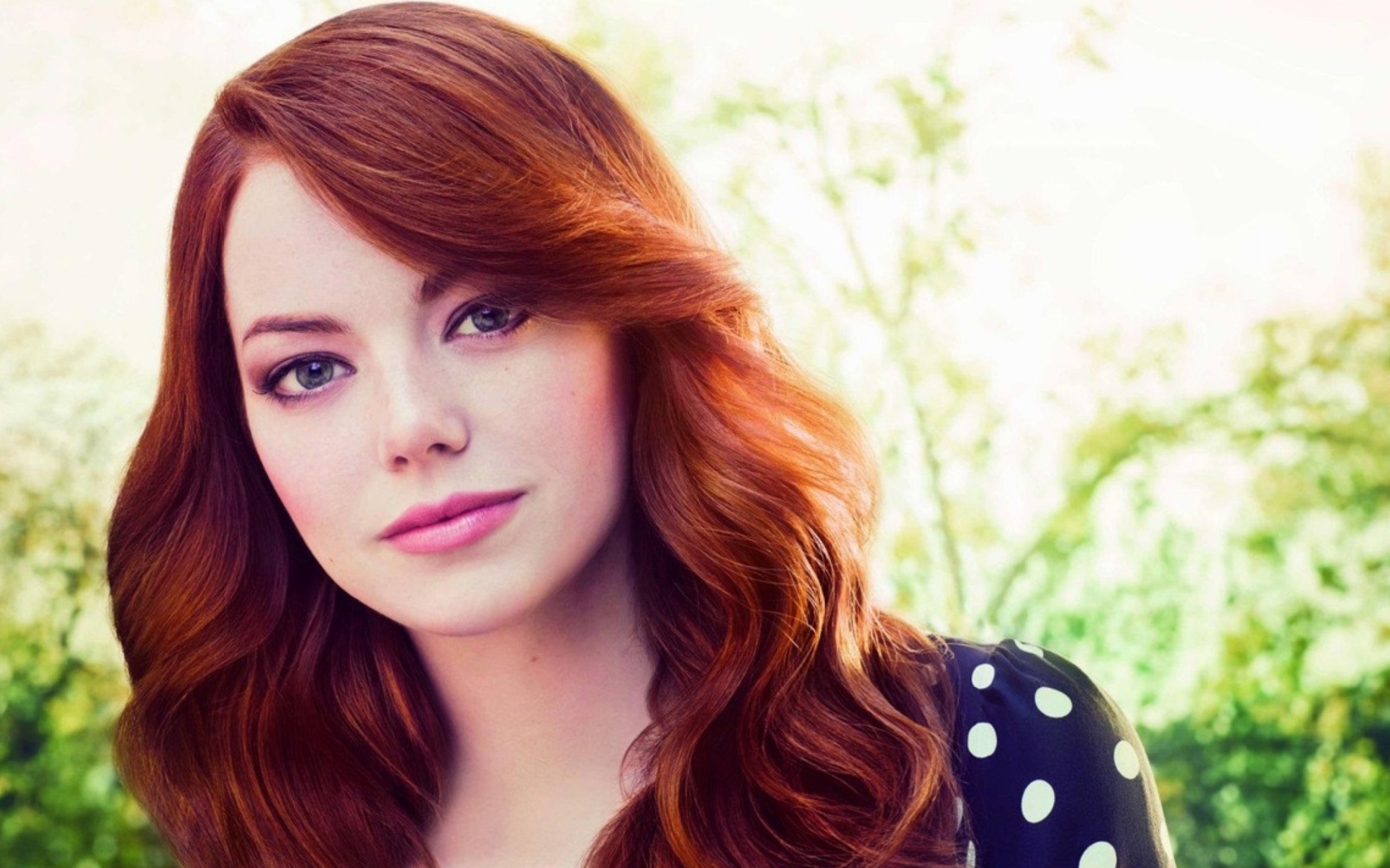 Screenshot №1 pro téma Emma Stone Portrait 1680x1050