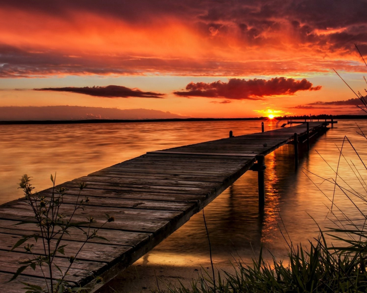 Fondo de pantalla Stunning Sunset in Sweden 1280x1024