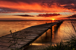 Stunning Sunset in Sweden Background for Android, iPhone and iPad