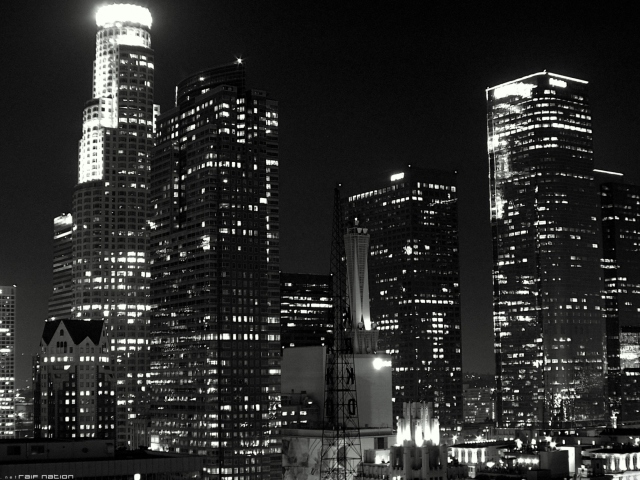 Screenshot №1 pro téma Los Angeles Black And White 640x480