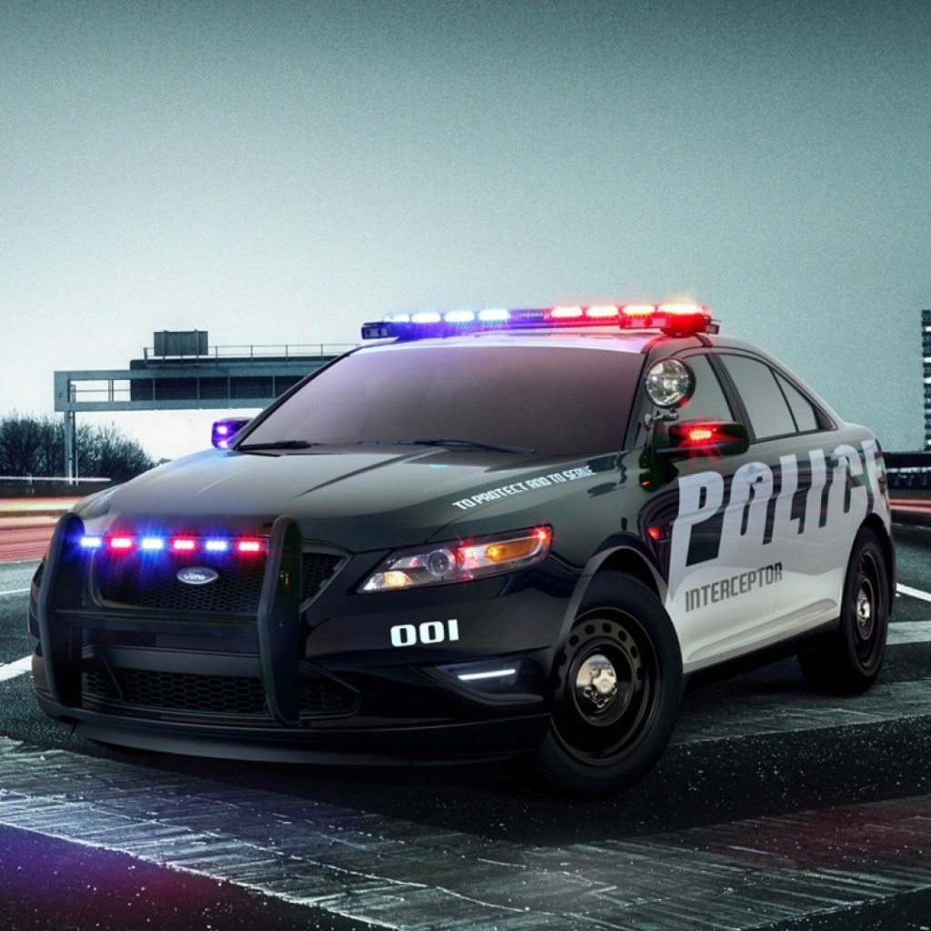 Das Ford Police Car Wallpaper 1024x1024