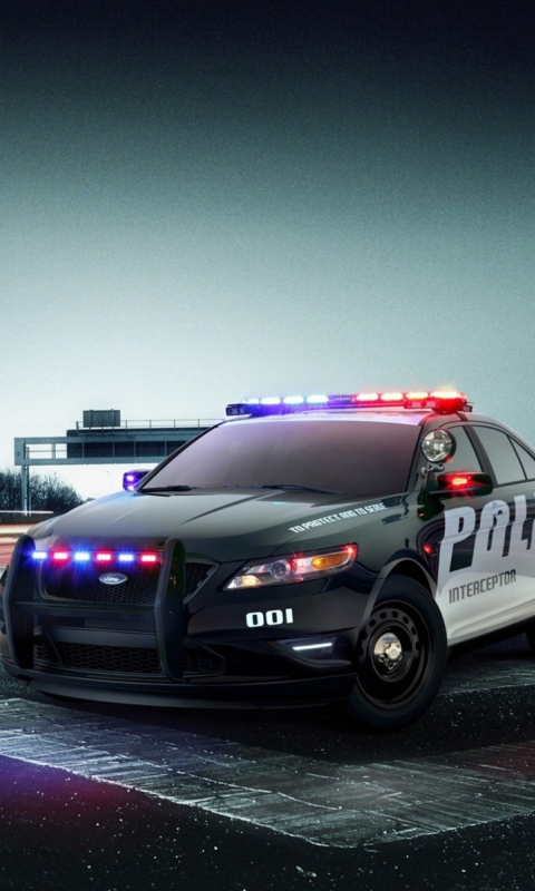 Sfondi Ford Police Car 480x800