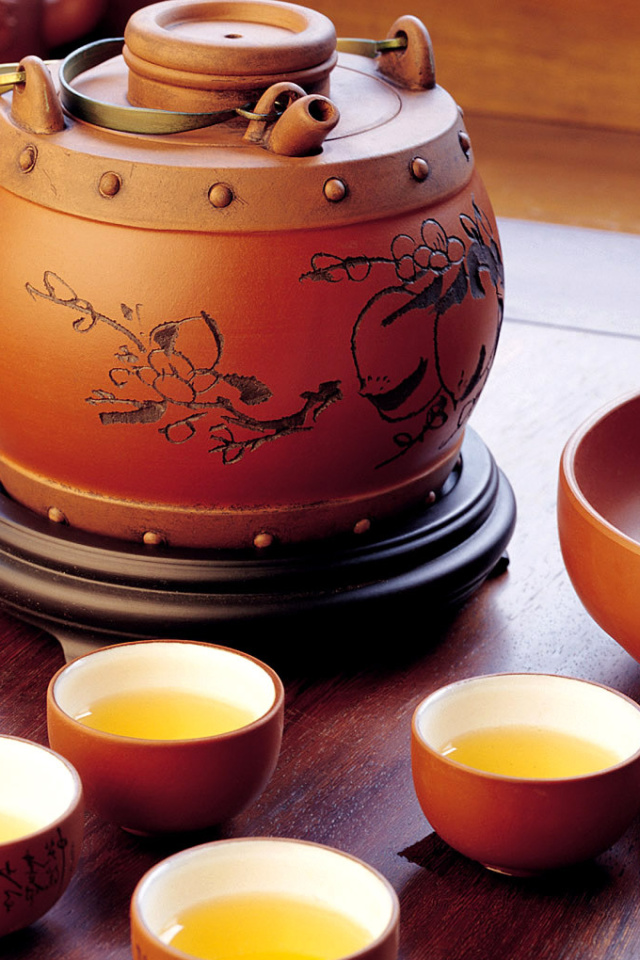 Das Japanese Tea Wallpaper 640x960