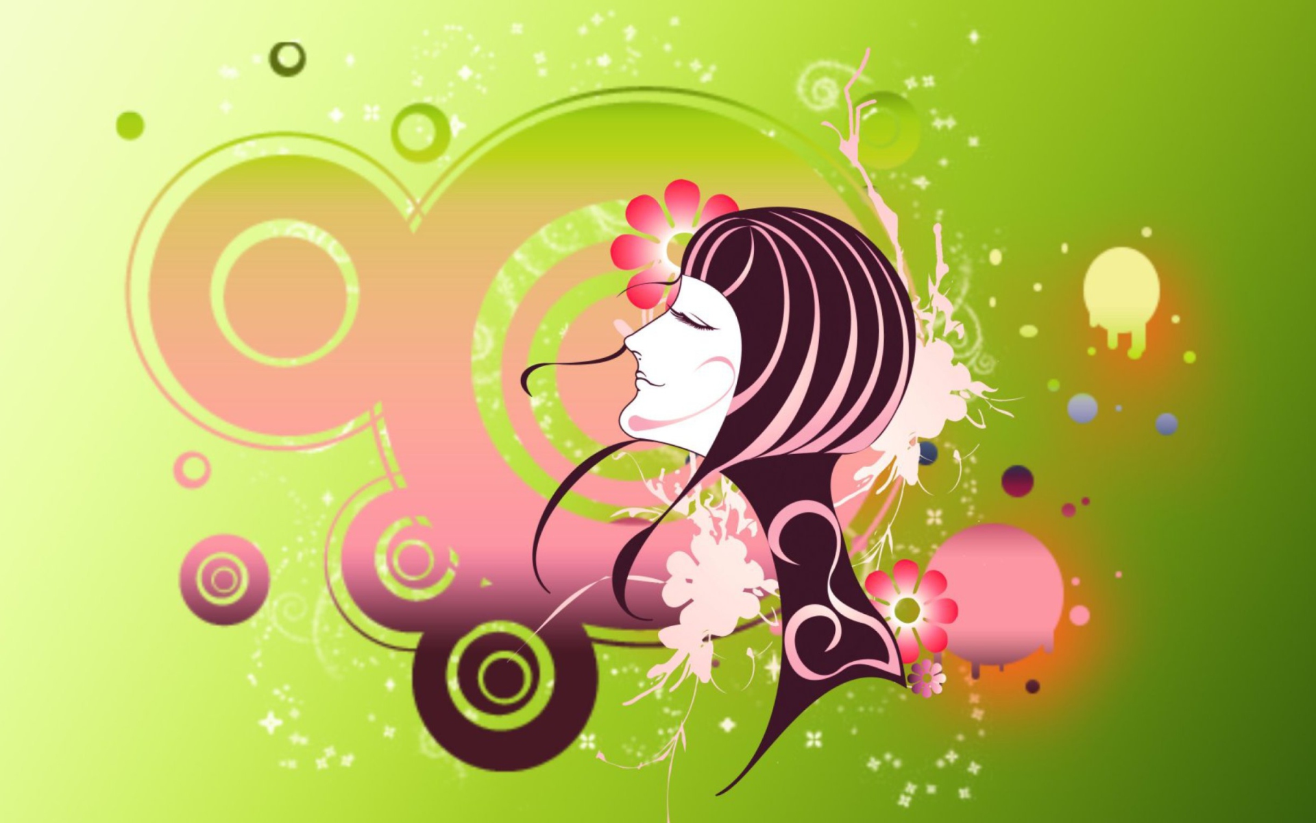 Screenshot №1 pro téma Cosmic Girl 1920x1200