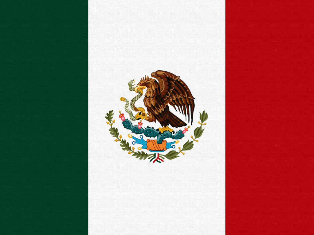 Обои Flag Of Mexico 1024x768
