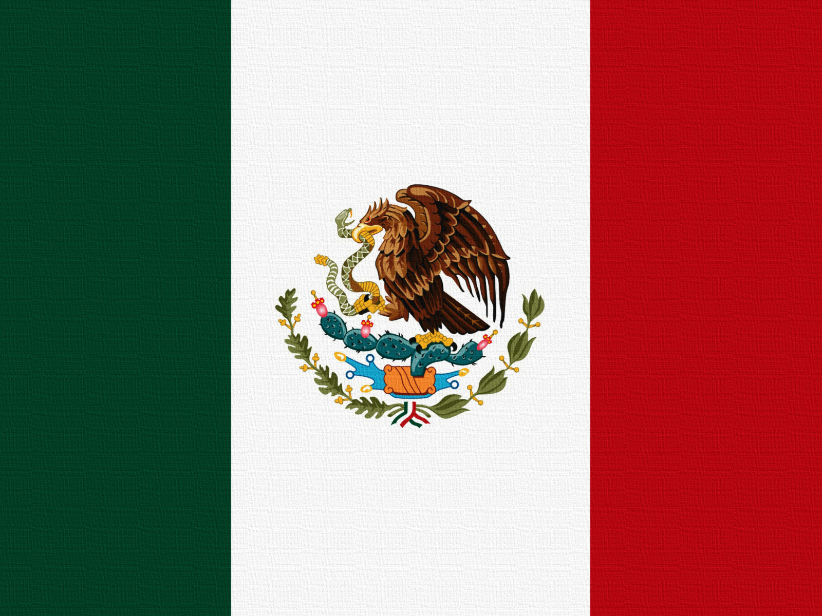Das Flag Of Mexico Wallpaper 1600x1200