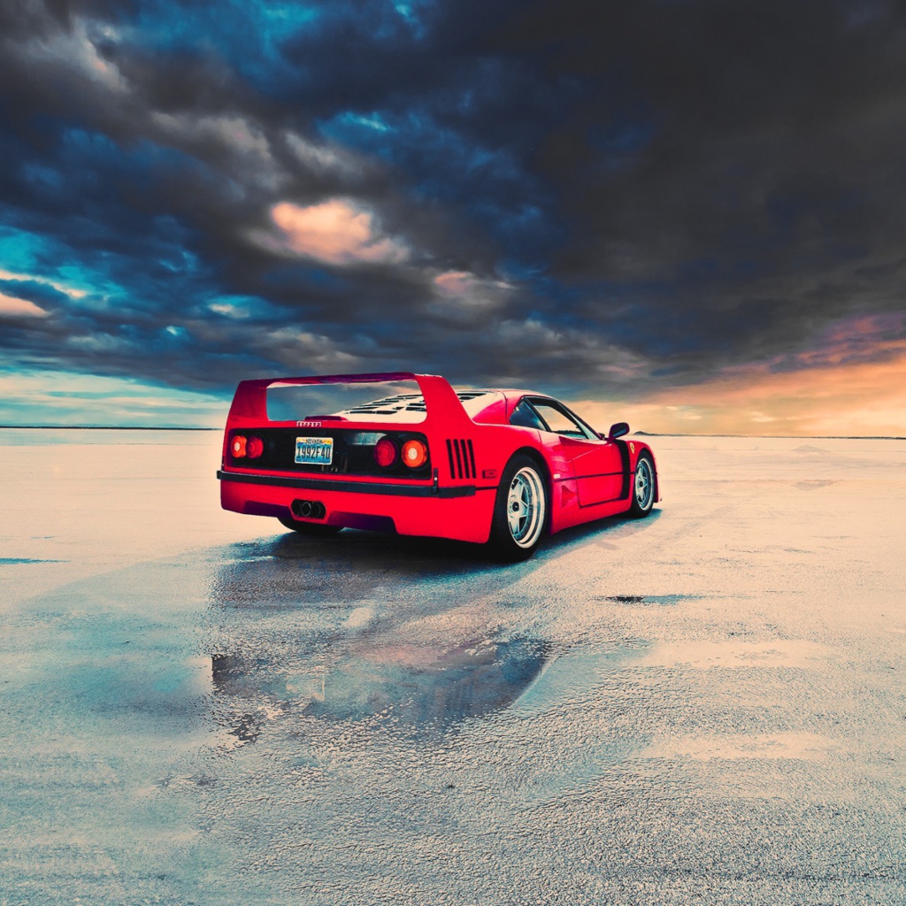 Screenshot №1 pro téma Red Ferrari F40 Rear Angle 1024x1024