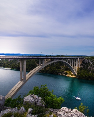 Krka River Croatia sfondi gratuiti per 132x176