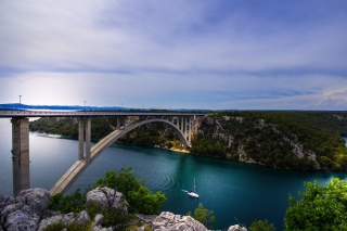 Картинка Krka River Croatia для андроид