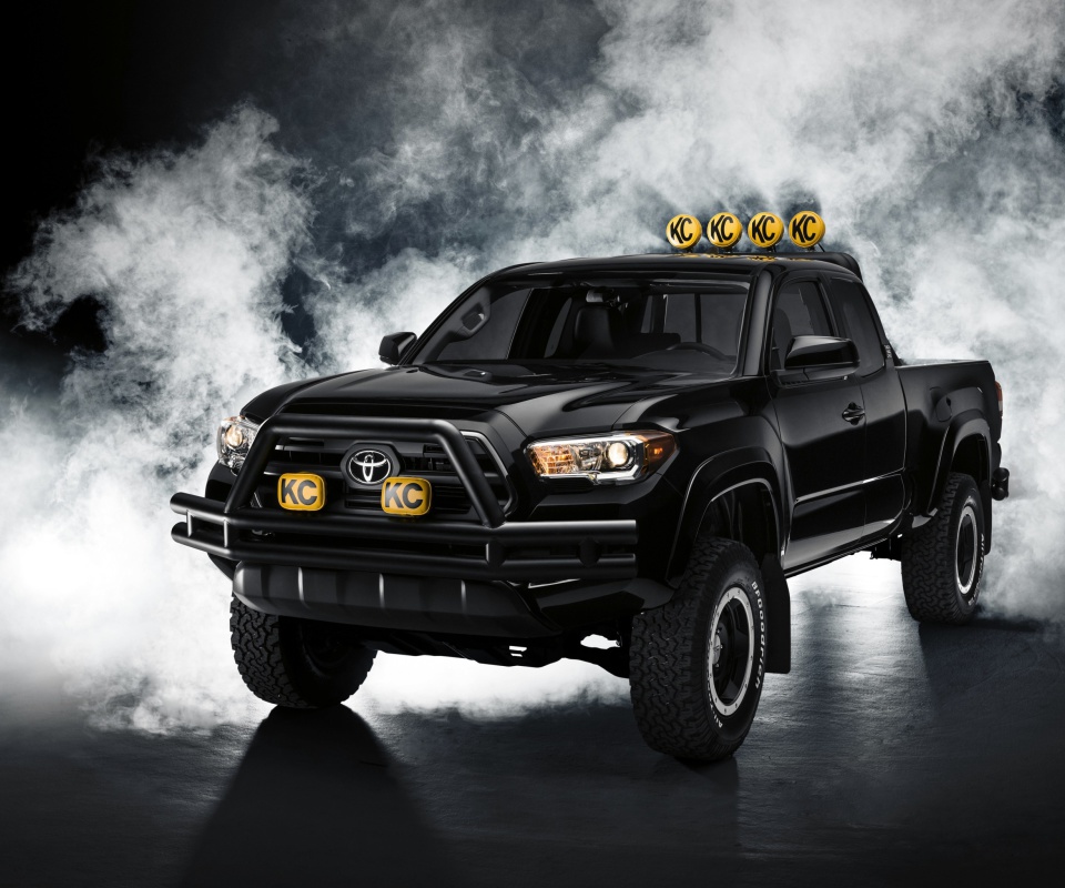 Das Toyota Tacoma Black Wallpaper 960x800