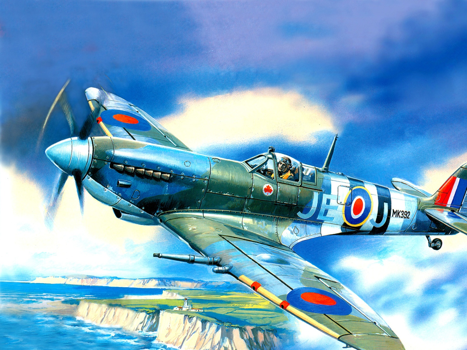 Screenshot №1 pro téma British Supermarine Spitfire Mk IX 1600x1200