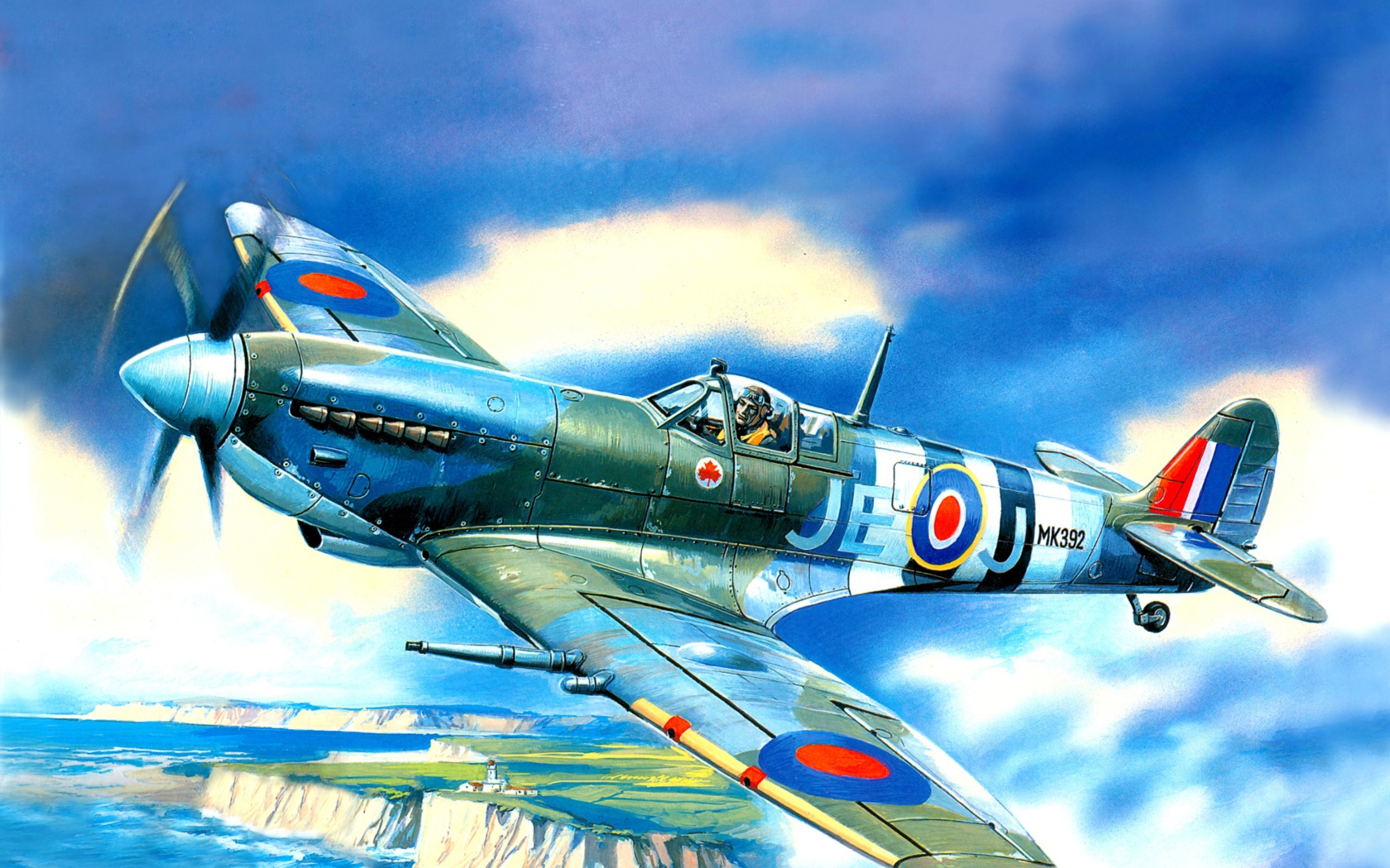 Screenshot №1 pro téma British Supermarine Spitfire Mk IX 1680x1050