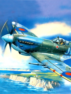 Screenshot №1 pro téma British Supermarine Spitfire Mk IX 240x320