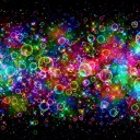 Screenshot №1 pro téma Rainbow Bubbles 128x128