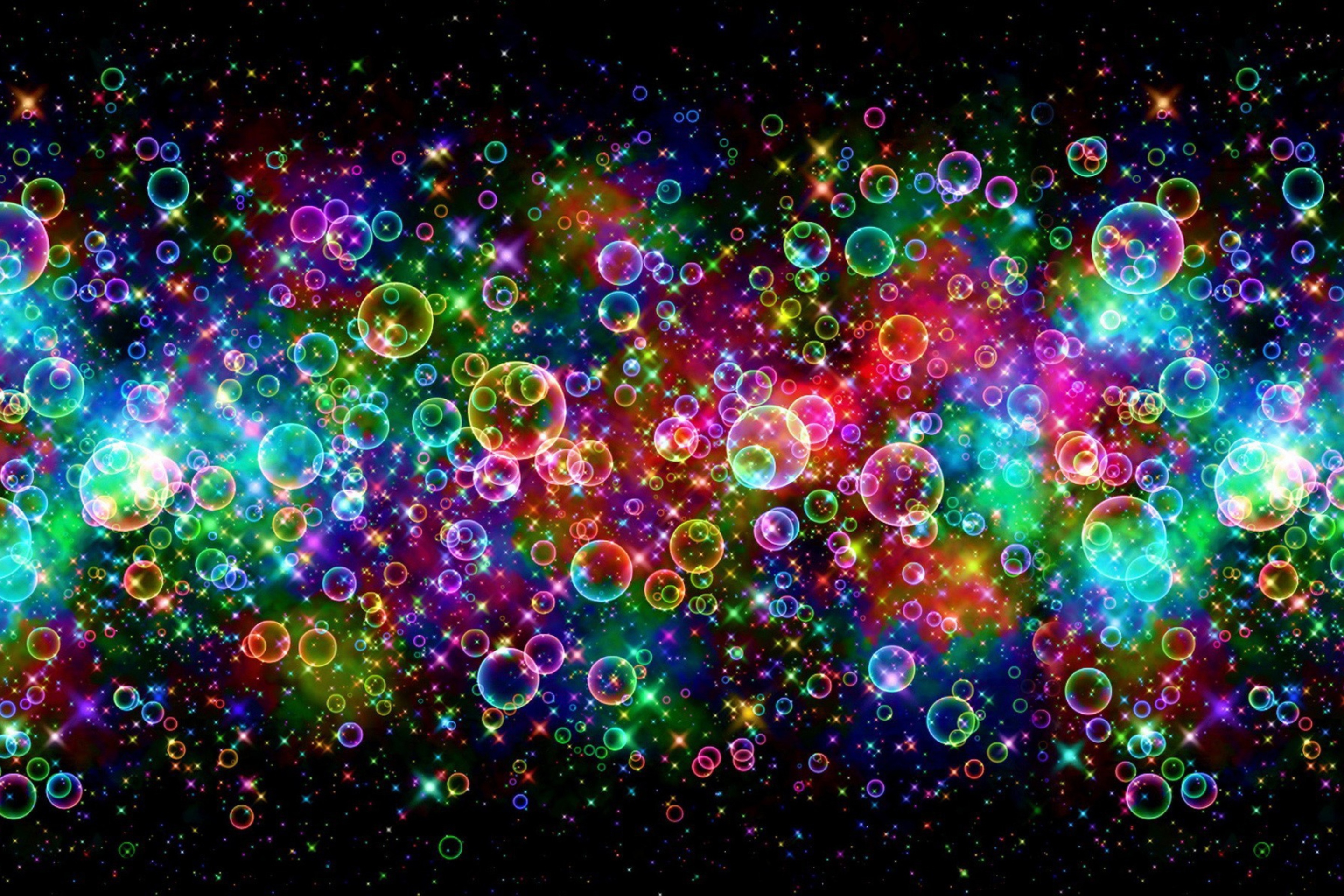 Fondo de pantalla Rainbow Bubbles 2880x1920