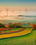 Sfondi Successful Agriculture and Wind generator 128x160