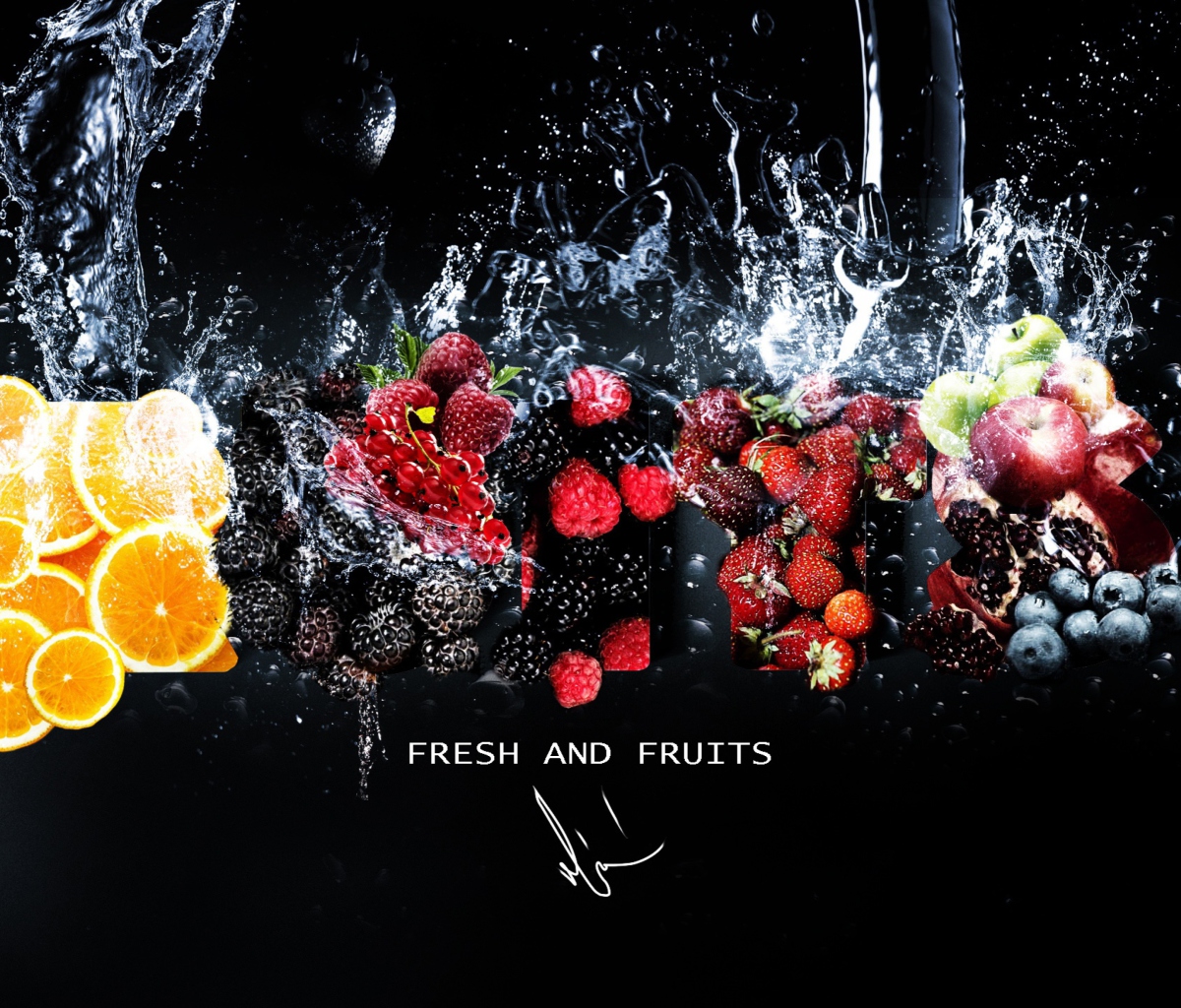 Fresh Fruits wallpaper 1200x1024