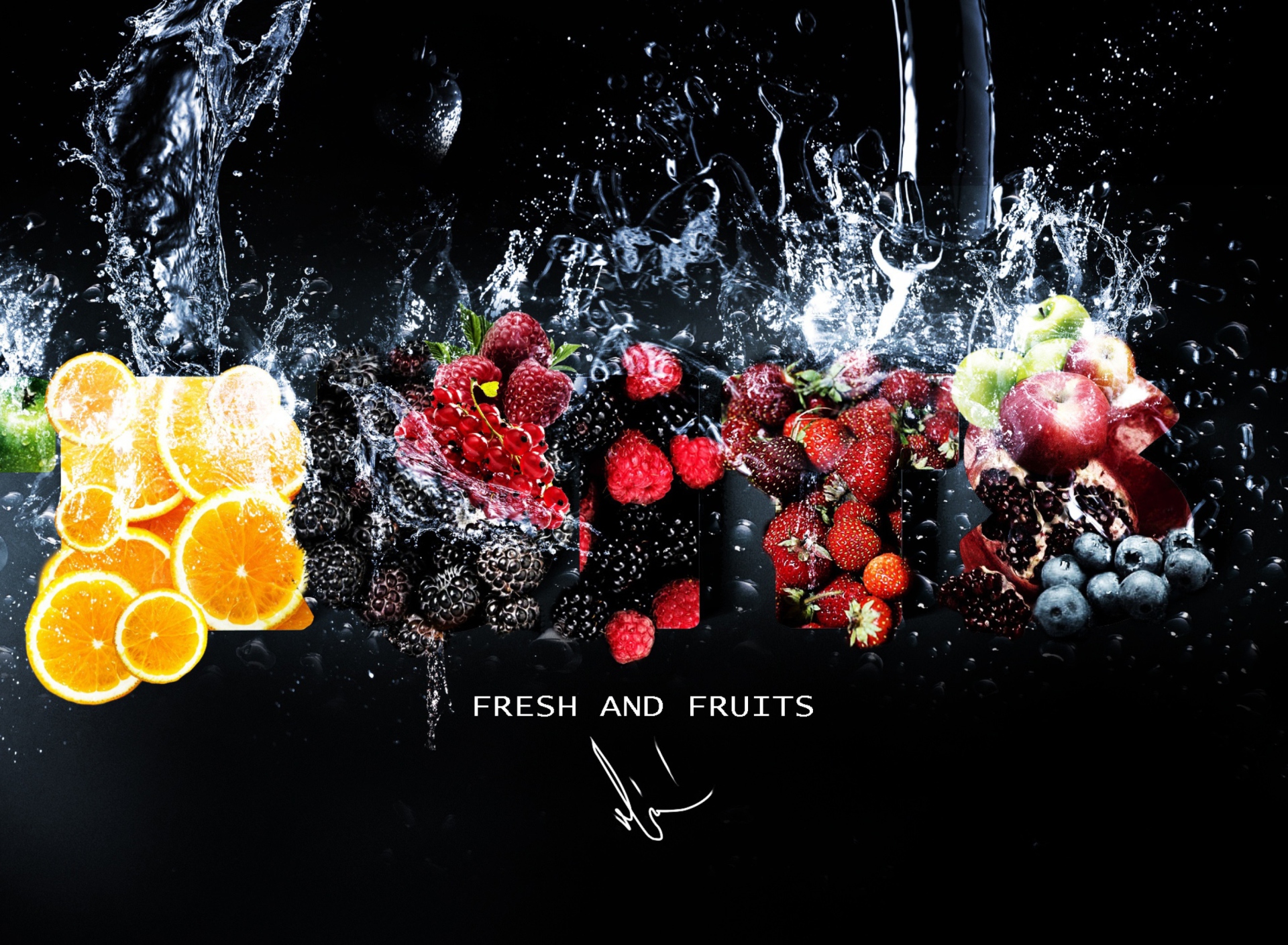 Fresh Fruits wallpaper 1920x1408