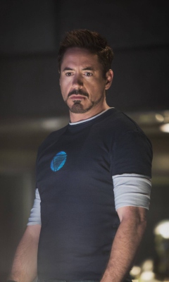 Robert Downey Jr As Iron Man 3 wallpaper 240x400