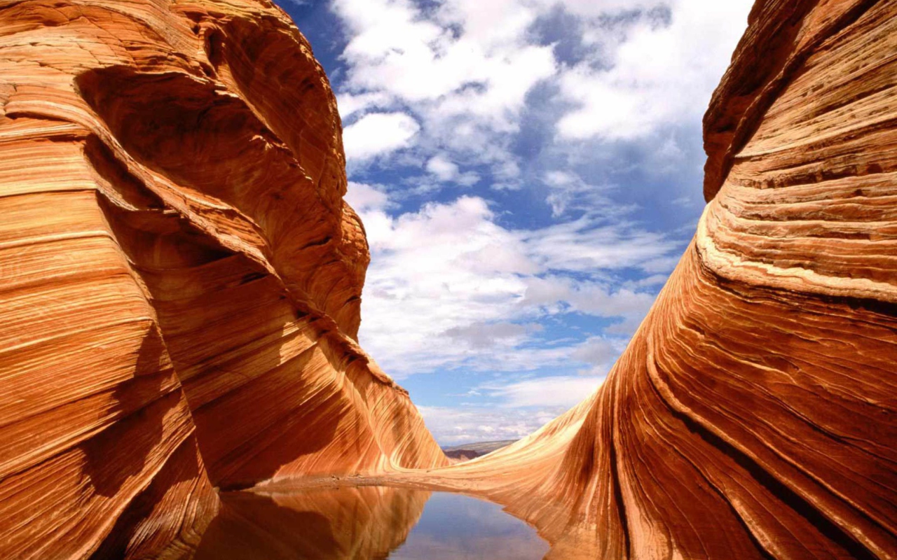 Das Hidden Pool - Colorado Plateau Utah Wallpaper 1280x800