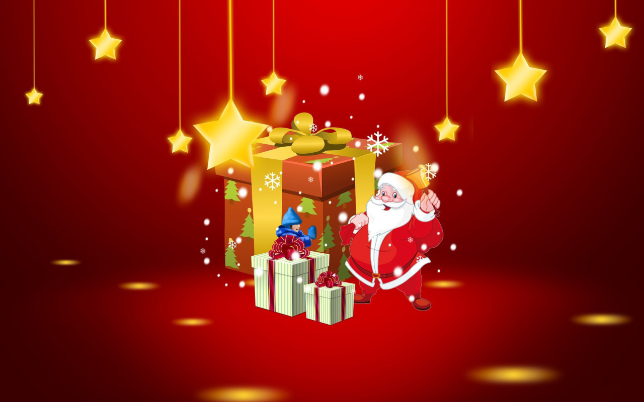 Screenshot №1 pro téma We Wish You A Merry Christmas 1280x800